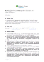 International Journal Of Comparative Labour Law & Industrial Relations ...